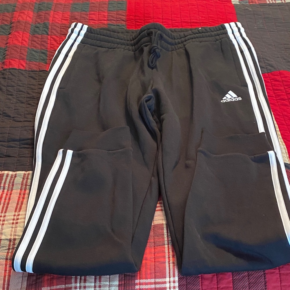 Adidas Women’s Sweatpants with White Stripes